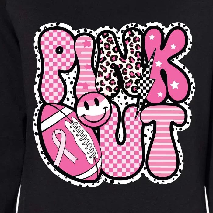 Football Team Breast Cancer Awareness Month Womens California Wash Sweatshirt