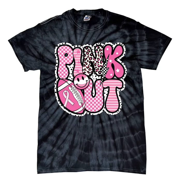 Football Team Breast Cancer Awareness Month Tie-Dye T-Shirt