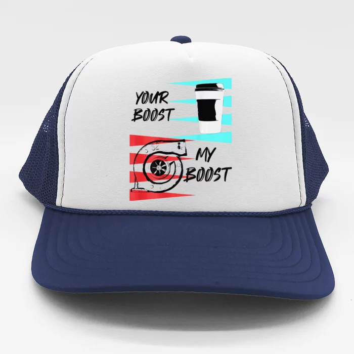 funny Turbo Boost Drift Car Gift Trucker Hat