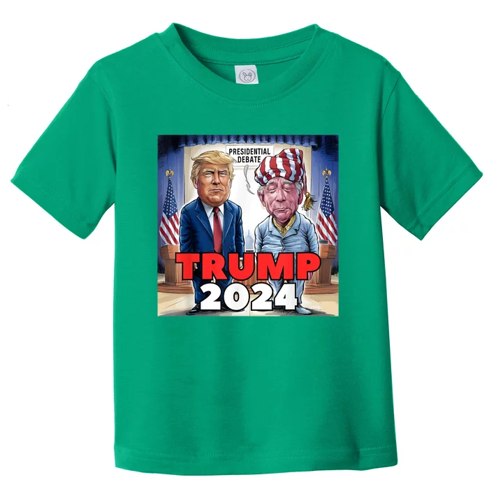 Funny Trump Biden Presidential Election Debate 2024 Toddler T-Shirt