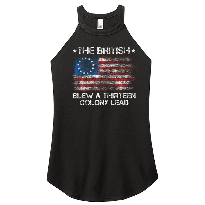 Funny The British Blew A 13 Colony Lead Women’s Perfect Tri Rocker Tank