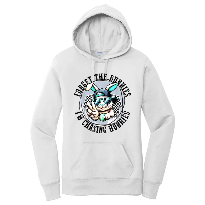 Forget The Bunnies IM Chasing Hunnies Easter Bunny Boy Women's Pullover Hoodie