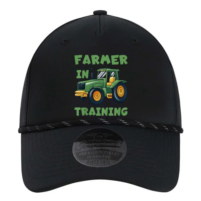 Funny Tractor Boy Farmer In Training Tractor Graphic Performance The Dyno Cap