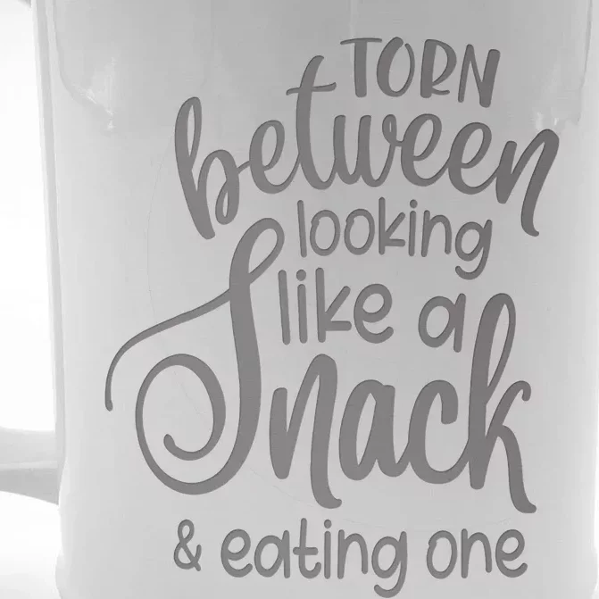 funny Torn Between Looking Like a Snack and Eating One Front & Back Beer Stein