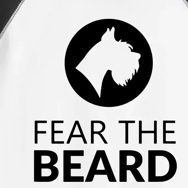 Fear The Beard Funny Schnauzer Lover Toddler Fine Jersey T-Shirt