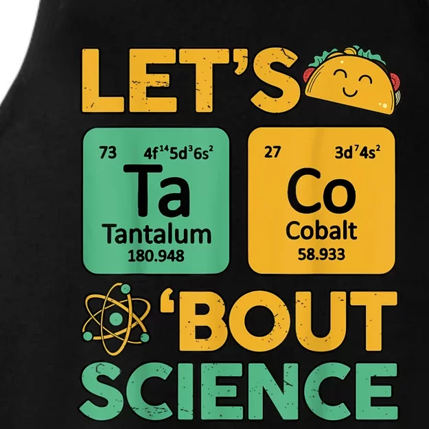 Funny Taco Bout Science Tuesday Chemistry STEM Teacher Ladies Tri-Blend Wicking Tank