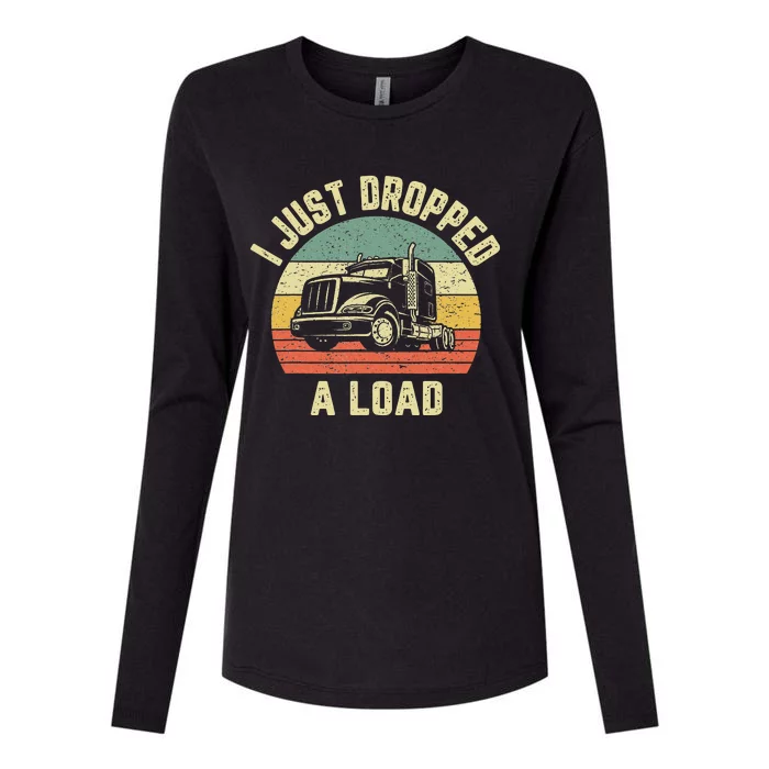 Funny Trucker Big Rig Semi Trailer Truck Driver Gift Womens Cotton Relaxed Long Sleeve T-Shirt