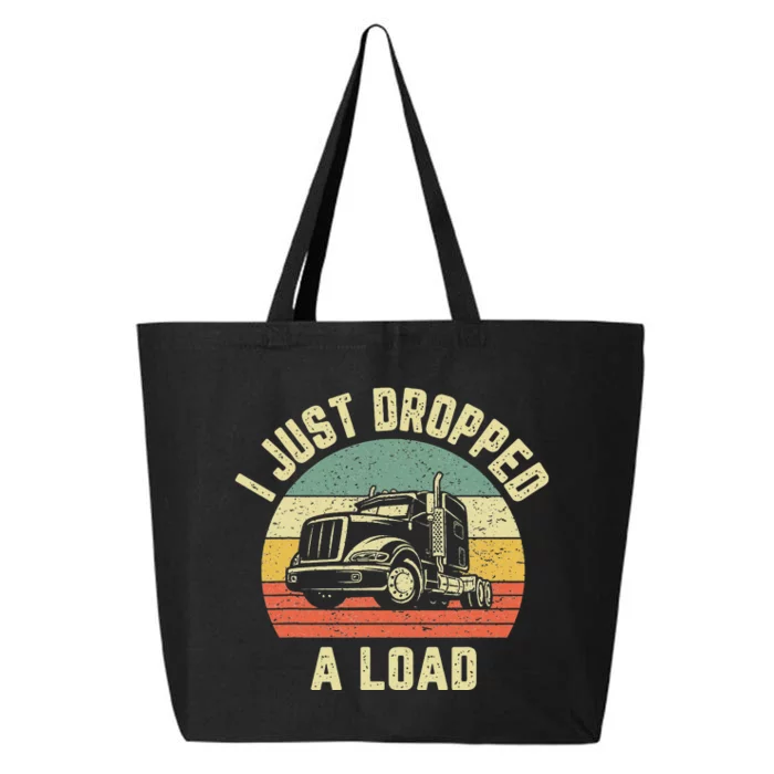 Funny Trucker Big Rig Semi Trailer Truck Driver Gift 25L Jumbo Tote