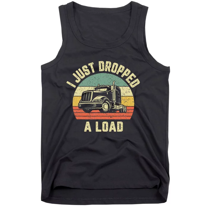 Funny Trucker Big Rig Semi Trailer Truck Driver Gift Tank Top