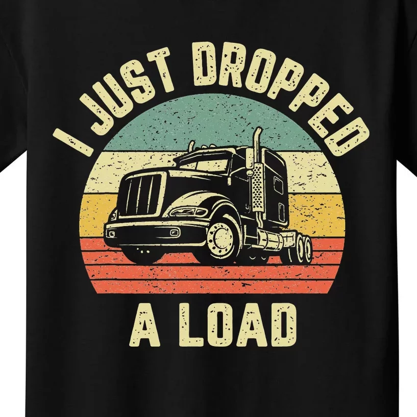 Funny Trucker Big Rig Semi Trailer Truck Driver Gift Kids T-Shirt