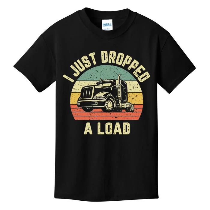 Funny Trucker Big Rig Semi Trailer Truck Driver Gift Kids T-Shirt