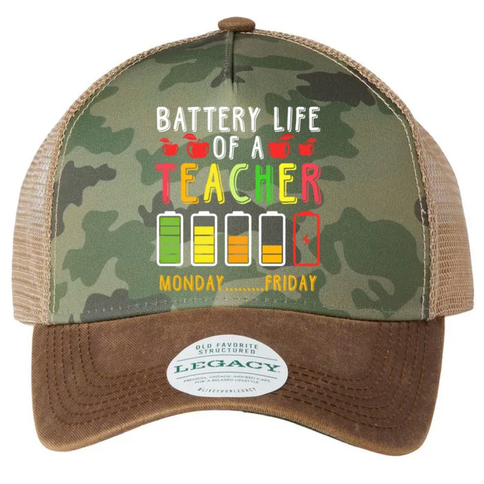 Funny Teacher Battery Life Teacher Battery Life Of A Teacher Meaningful Gift Legacy Tie Dye Trucker Hat