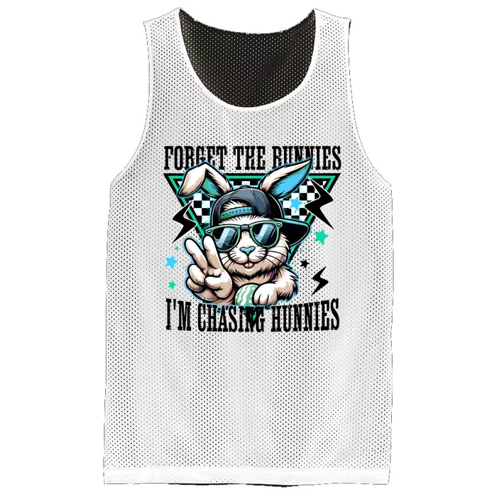 Forget The Bunnies IM Chasing Hunnies Easter Mesh Reversible Basketball Jersey Tank