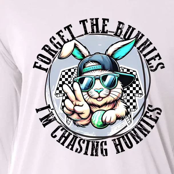 Forget The Bunnies IM Chasing Hunnies Easter Bunny Boy Cooling Performance Long Sleeve Crew