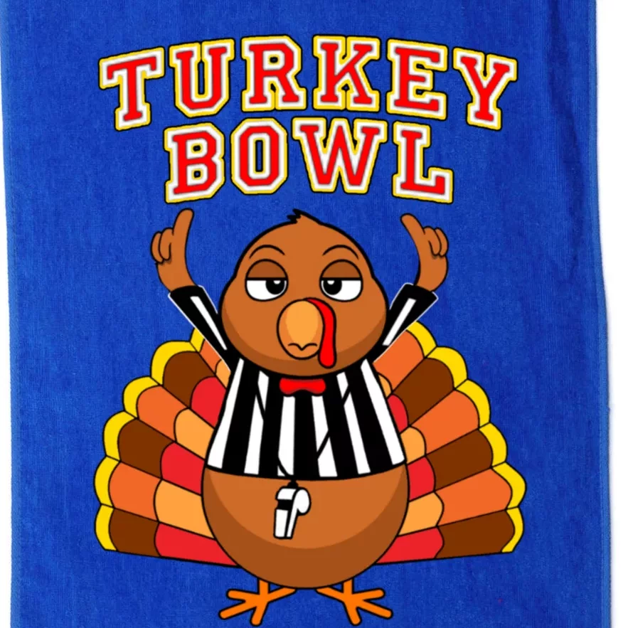 Football Turkey Bowl Annual Family Thanksgiving Game Referee Gift Platinum Collection Golf Towel