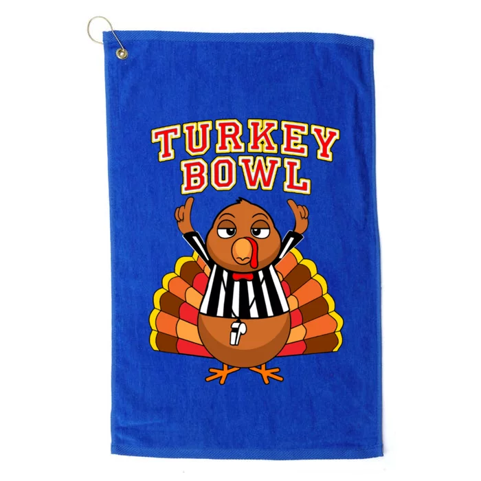 Football Turkey Bowl Annual Family Thanksgiving Game Referee Gift Platinum Collection Golf Towel