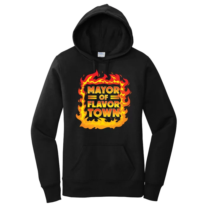 Flavor Town Cooking Guy Fieri BBQ Women's Pullover Hoodie