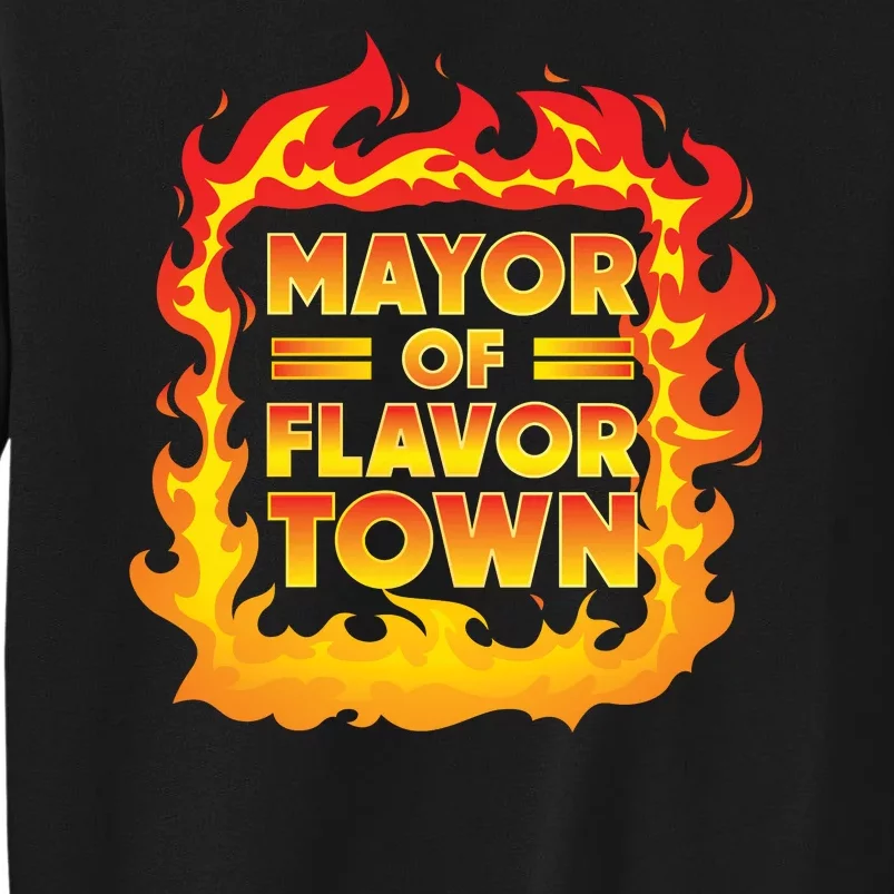 Flavor Town Cooking Guy Fieri BBQ Tall Sweatshirt