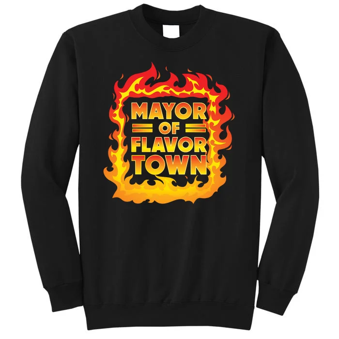 Flavor Town Cooking Guy Fieri BBQ Tall Sweatshirt