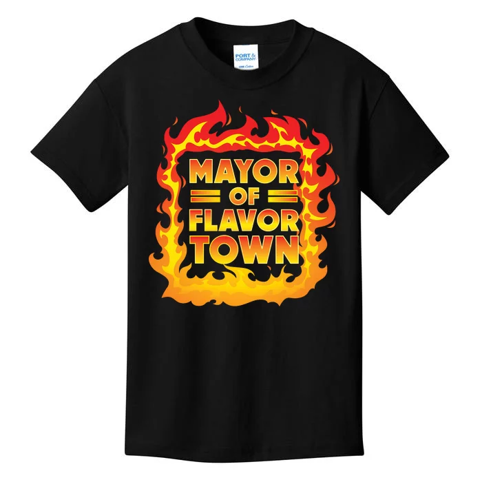 Flavor Town Cooking Guy Fieri BBQ Kids T-Shirt