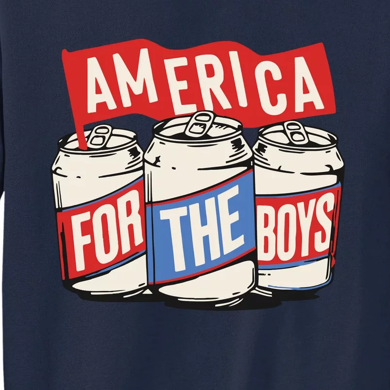 For The Boy Beer Can Usa Pocket Tall Sweatshirt