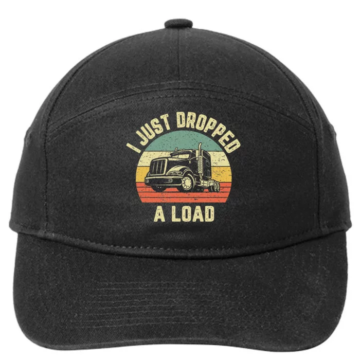 Funny Trucker Big Rig Semi Trailer Truck Driver Gift 7-Panel Snapback Hat