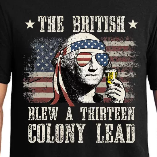 Funny The British Blew A 13 Colony Lead 4th Of July Us Flag Pajama Set