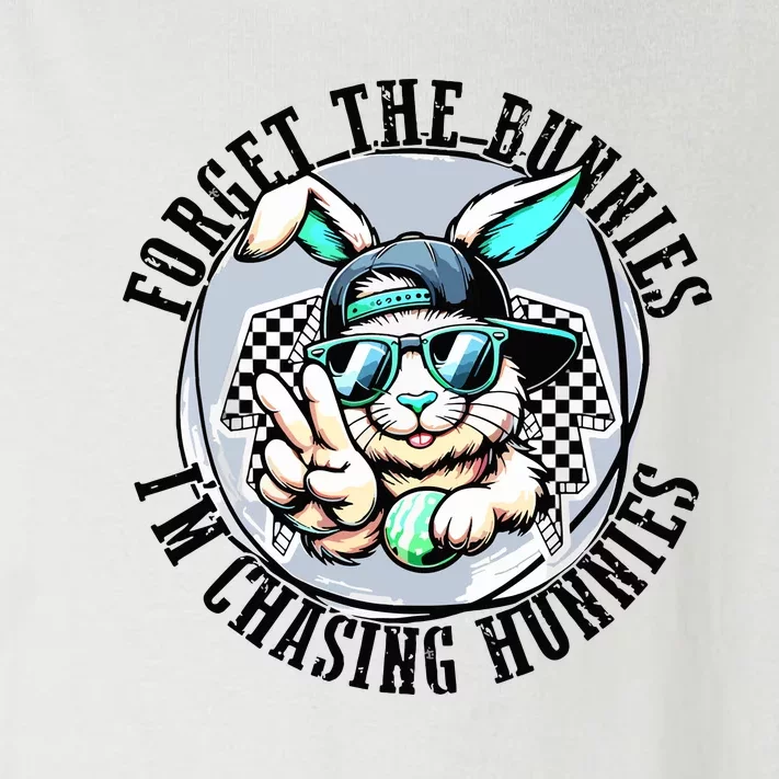 Forget The Bunnies Im Chasing Hunnies Easter Bunny Toddler Long Sleeve Shirt