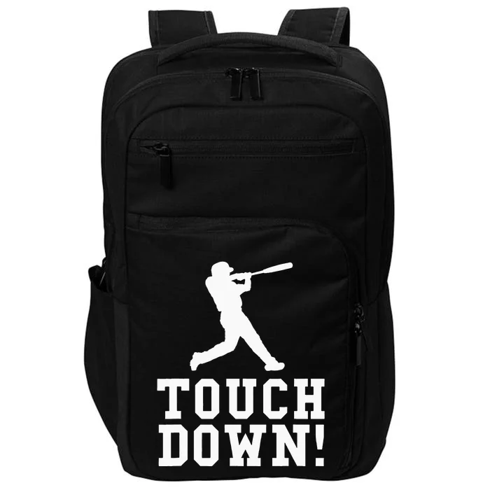 Funny Touchdown Baseball Football Sports Gift Impact Tech Backpack