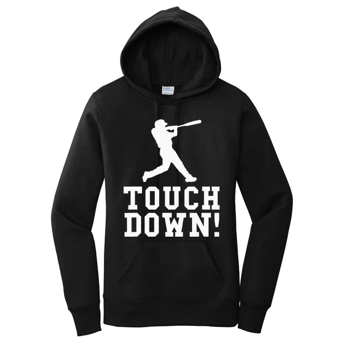 Funny Touchdown Baseball Football Sports Gift Women's Pullover Hoodie