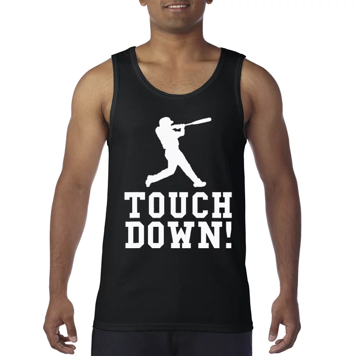 Funny Touchdown Baseball Football Sports Gift Tank Top