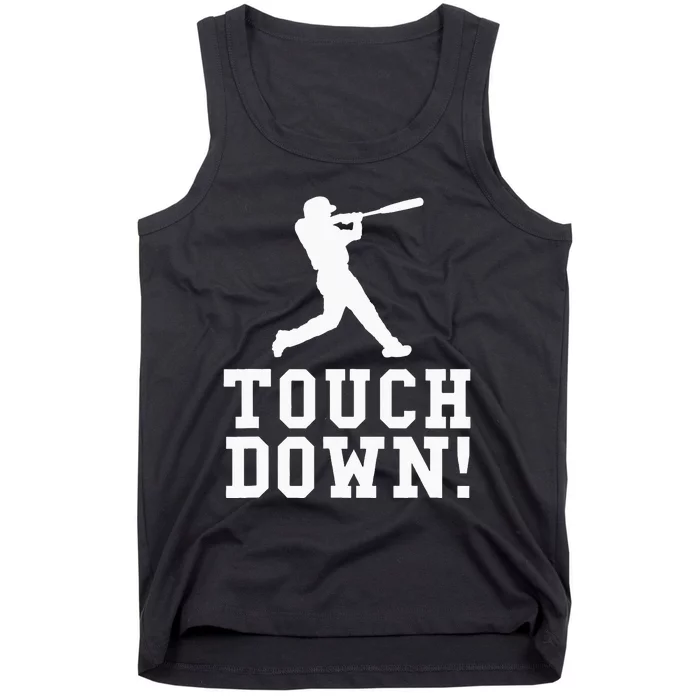 Funny Touchdown Baseball Football Sports Gift Tank Top