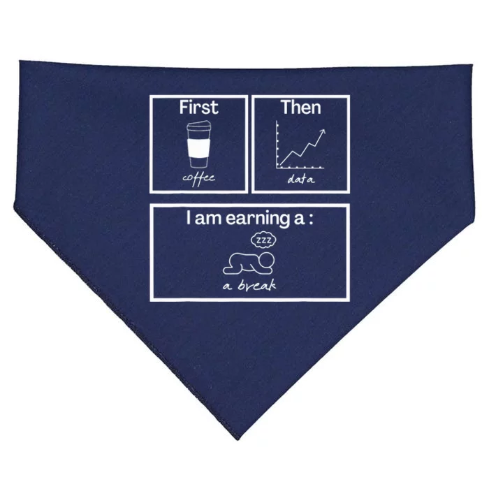 First Then Board Funny School Psychologist Special Education USA-Made Doggie Bandana