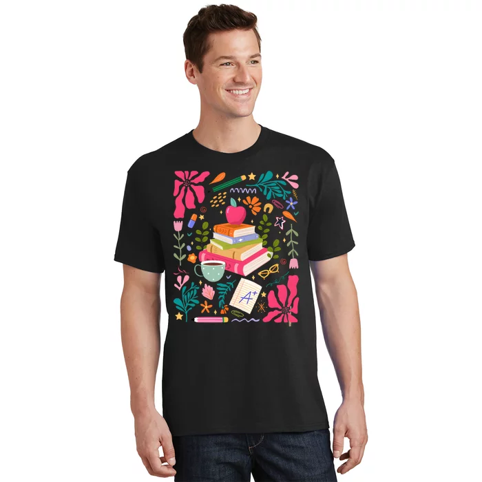 Floral Teacher Back To School Fall T-Shirt