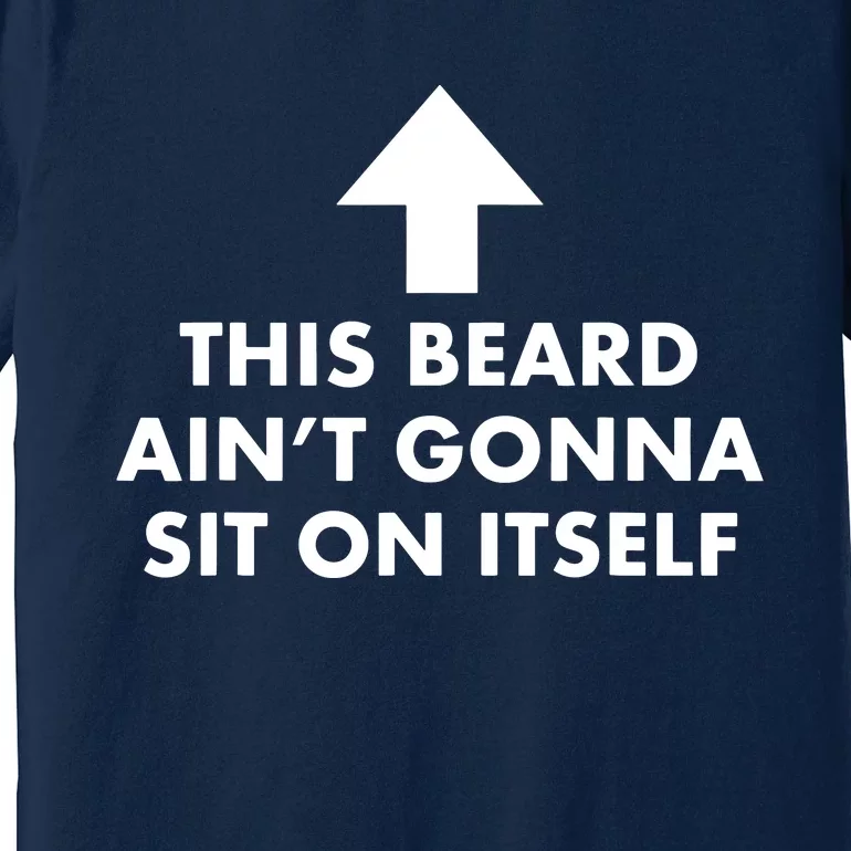 Funny This Beard Aint Gonna Sit On Itself Gift Premium T-Shirt