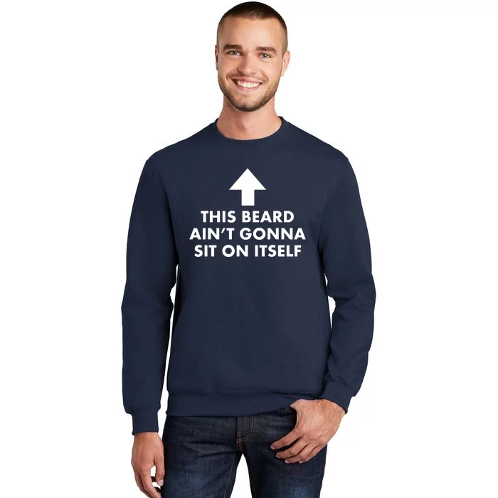 Funny This Beard Aint Gonna Sit On Itself Gift Tall Sweatshirt