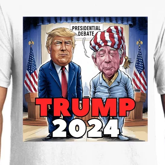 Funny Trump Biden Presidential Election Debate 2024 Pajama Set