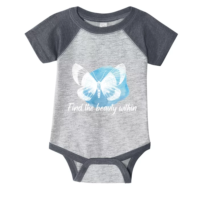 Find The Beauty Within Butterfly Infant Baby Jersey Bodysuit