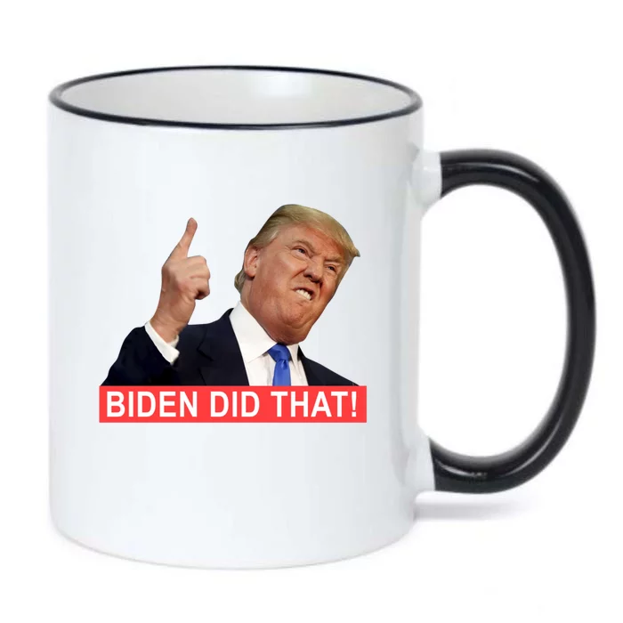 Funny Trump Biden Did That Gas Crisis Anti Biden Liberals Gift Black Color Changing Mug