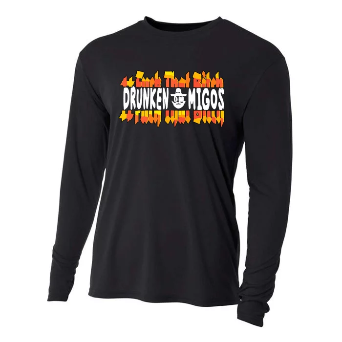 Fuck The Bitch Drunken M.I.G.O.S Cooling Performance Long Sleeve Crew