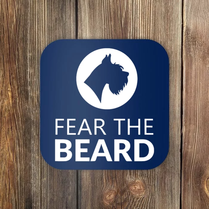 Fear The Beard Funny Schnauzer Lover T Gift Coaster