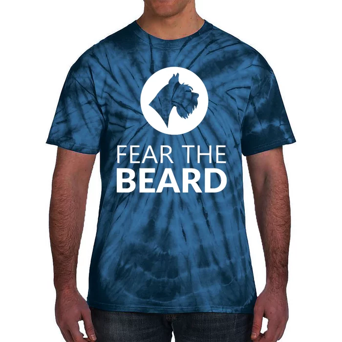 Fear The Beard Funny Schnauzer Lover T Gift Tie-Dye T-Shirt