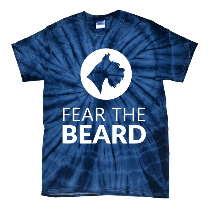 Fear The Beard Funny Schnauzer Lover T Gift Tie-Dye T-Shirt