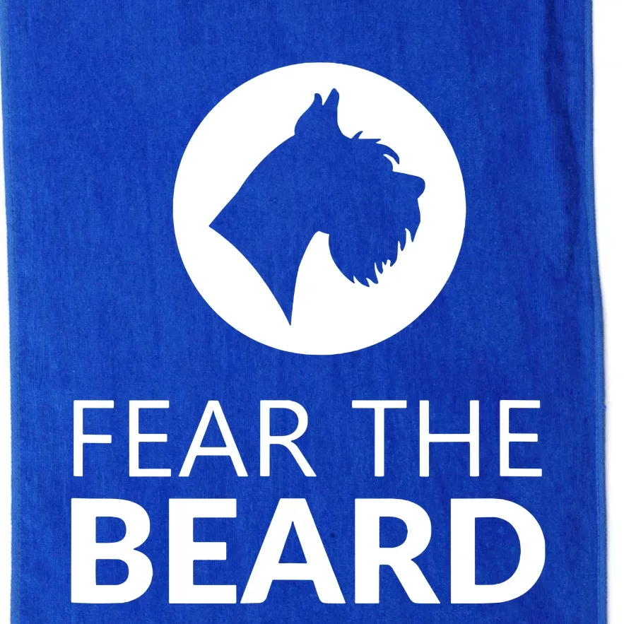 Fear The Beard Funny Schnauzer Lover T Gift Platinum Collection Golf Towel