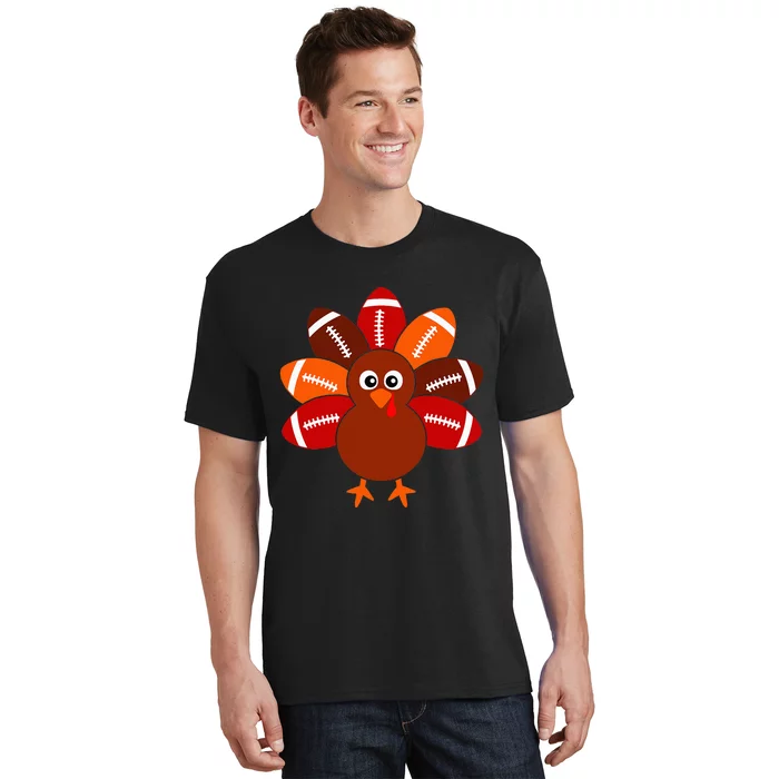 Football Turkey Balls Thanksgiving T-Shirt