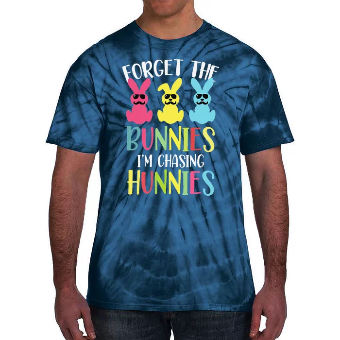 Forget The Bunnies I’m Chasing Hunnies Easter Bunny Tie-Dye T-Shirt