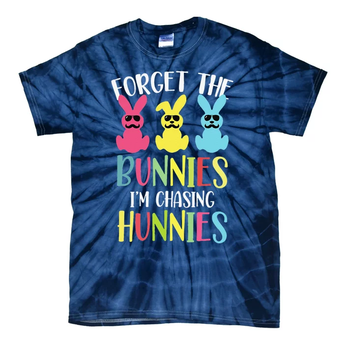 Forget The Bunnies I’m Chasing Hunnies Easter Bunny Tie-Dye T-Shirt