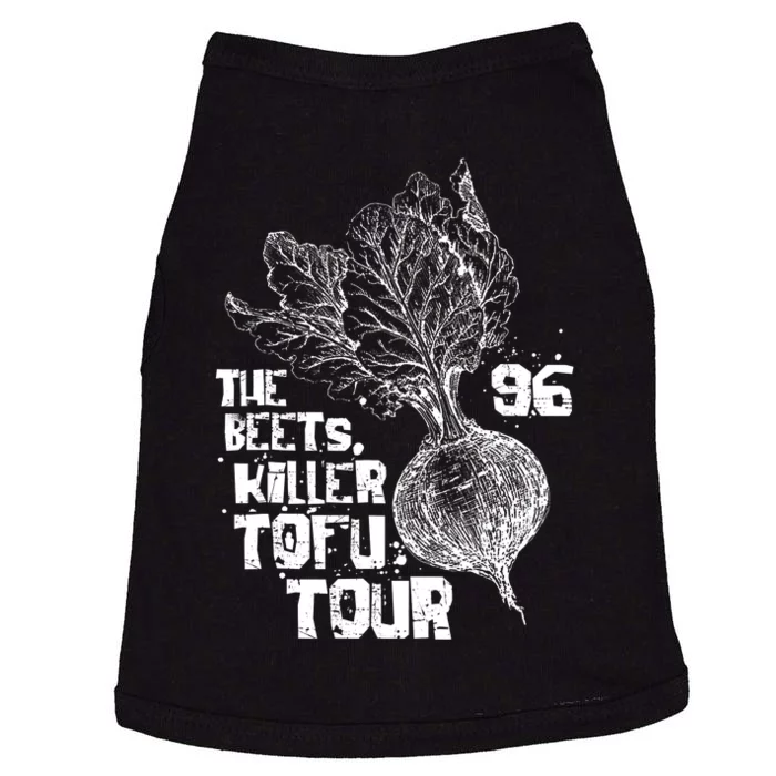 Funny The Beets Killer Tofu Tour Vintage Vegan Animal Rights Doggie Tank