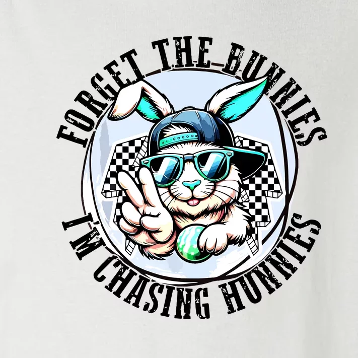 Forget The Bunnies Im Chasing Hunnies Easter Bunny Toddler Long Sleeve Shirt