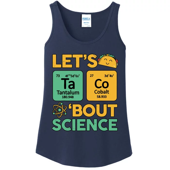 Funny Taco Bout Scienceshirt Tuesday Chemistry Stem Teacher Ladies Essential Tank